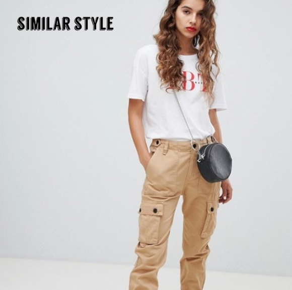 edge Pants - edge women's Cargo khaki pants Sz M